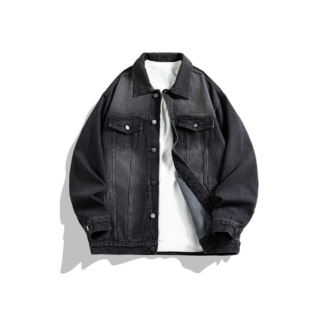 Herren Jeansjacke im klassischen Look mit praktischen Taschen Echoarchiv