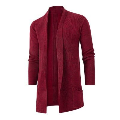 Herren Strickjacke mit offenem Schnitt und praktischen Taschen Echoarchiv