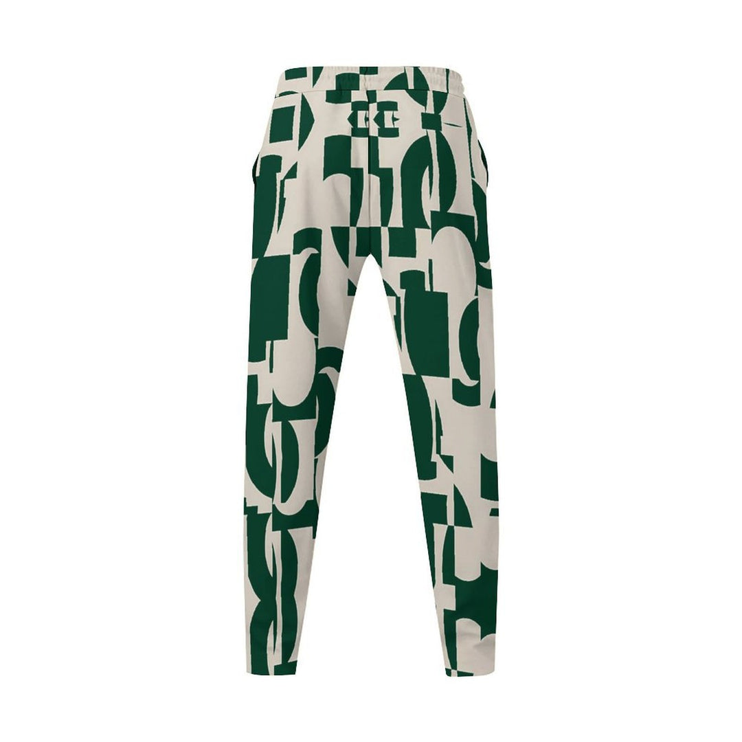 Herren Trendige Chino-Hose mit grafischem Muster und seitlichen Taschen Echoarchiv