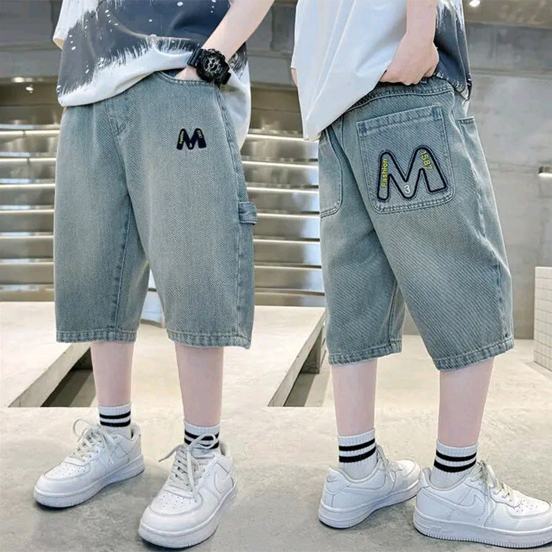 Unisex lässige Jogg-Shorts mit tiefen Taschen und außergewöhnlicher Stickerei Echo Archiv