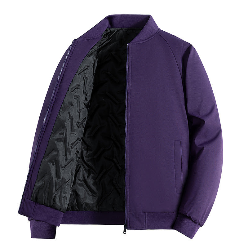 Herren Minimalistische Tech-Bomberjacke mit thermoisolierter Stepp-Innenlage und verdecktem Reißverschluss Echo Archiv
