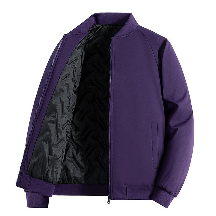 Herren Minimalistische Tech-Bomberjacke mit thermoisolierter Stepp-Innenlage und verdecktem Reißverschluss Echo Archiv