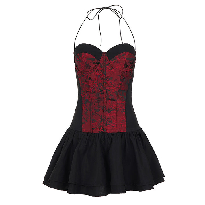 Damen Spitzen-Cocktailkleid mit raffiniertem Bustier-Oberteil und voluminösem Rock Echo Archiv