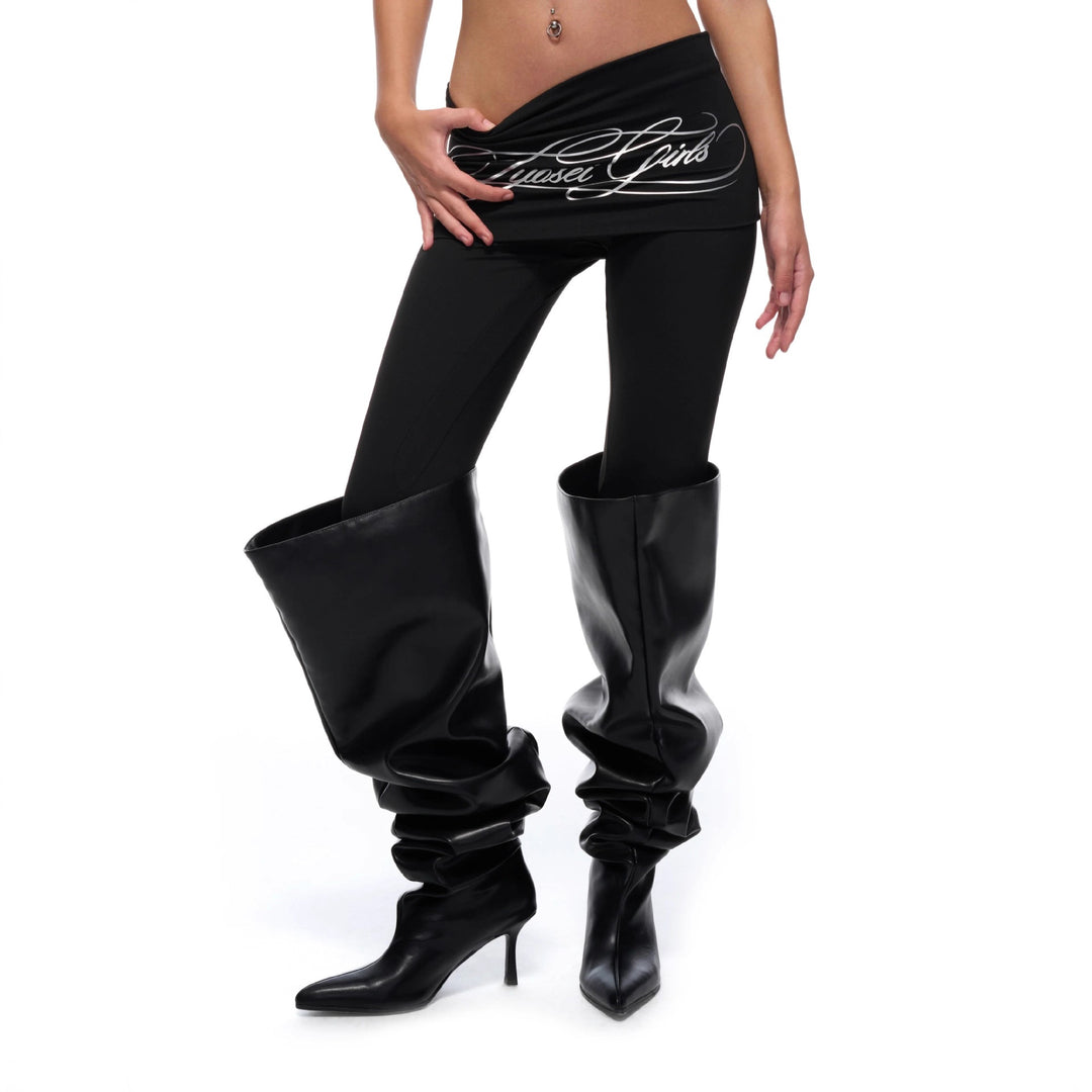 Damen Sportliche Leggings mit breitem Bund Echo Archiv
