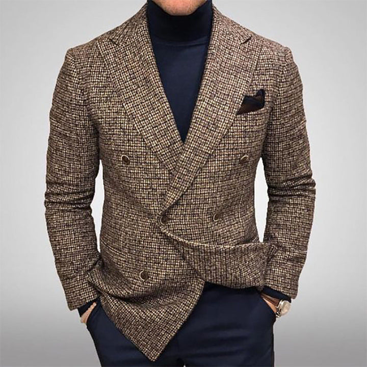 Herren stylischer doppelt-geknöpfter Blazer – Tianoro