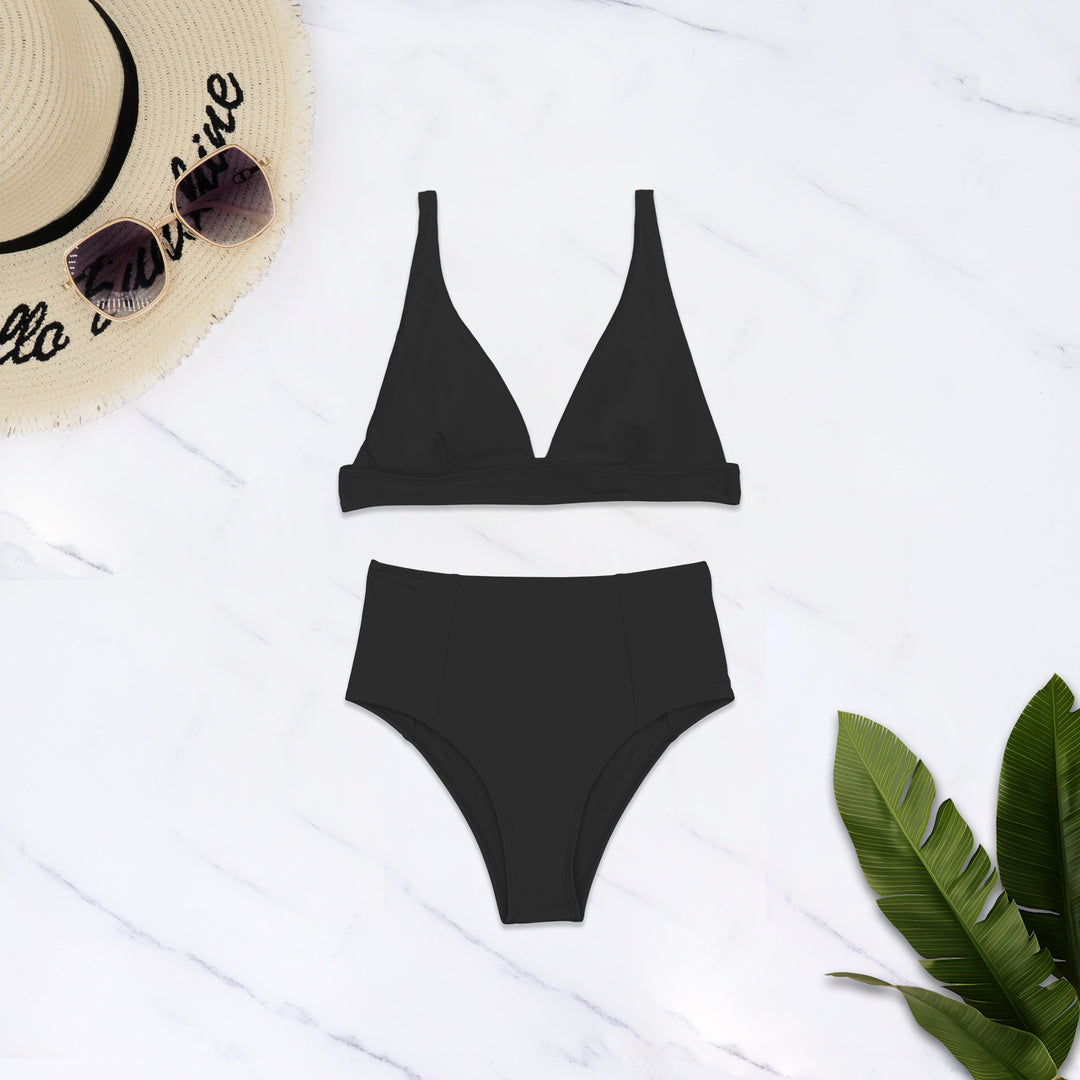 Damen Hochgeschnittener Bikini mit tiefem V-Ausschnitt Echo Archiv