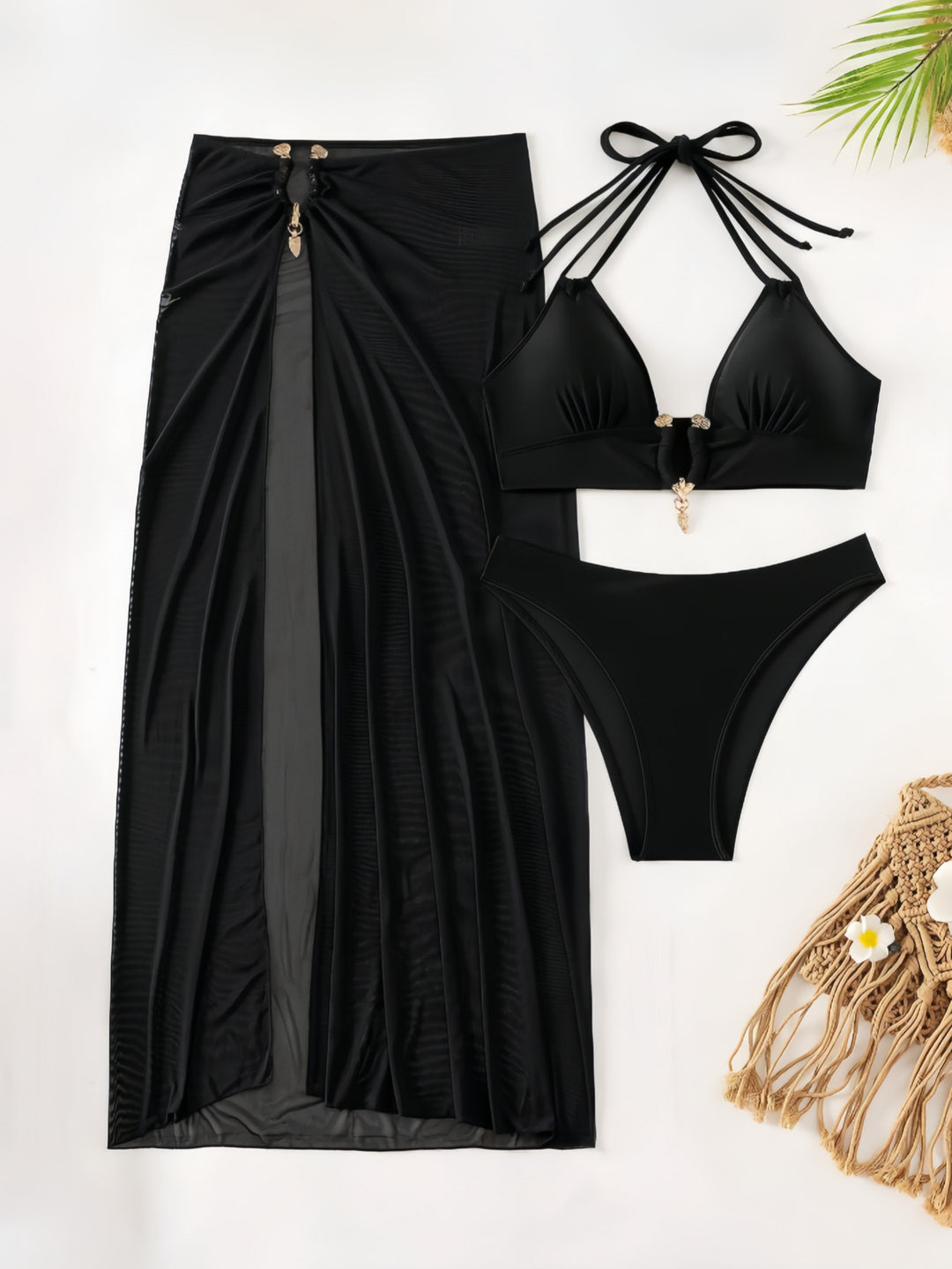 Damen Bikiniset mit transparentem Maxirock Echo Archiv