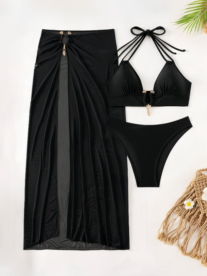 Damen Bikiniset mit transparentem Maxirock Echo Archiv