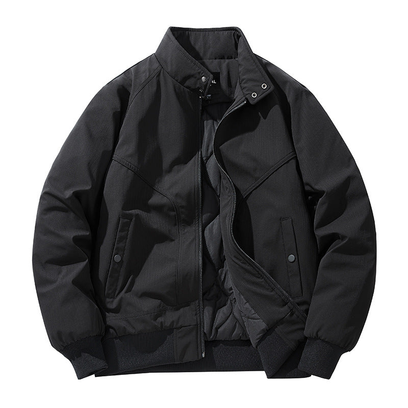 Herren o-Isolierte Bomberjacke mit Stehkragen und Paspeltaschen Echo Archiv