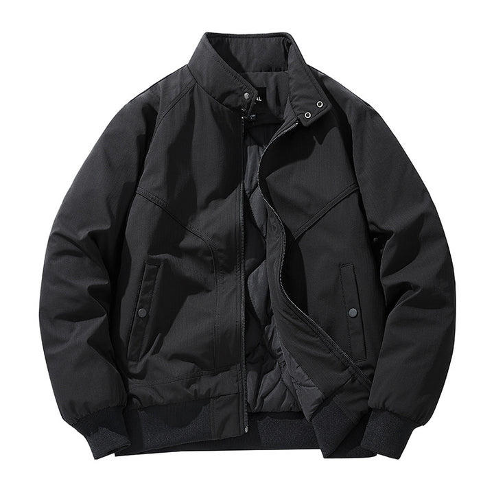 Herren o-Isolierte Bomberjacke mit Stehkragen und Paspeltaschen Echo Archiv