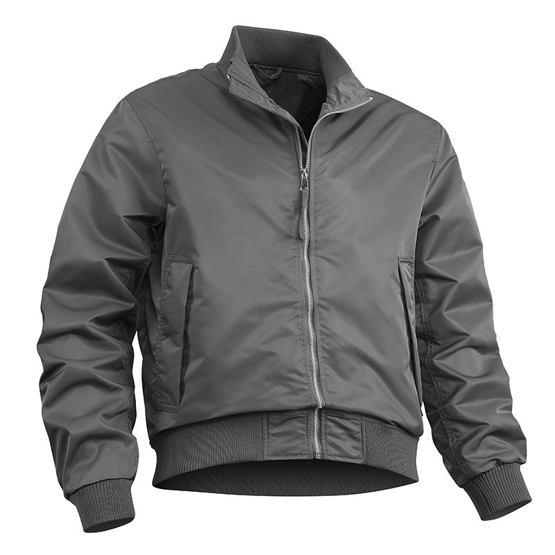 Herren stylische Bomberjacke mit elastischem Bund und leichtem Innenfutter Echoarchiv