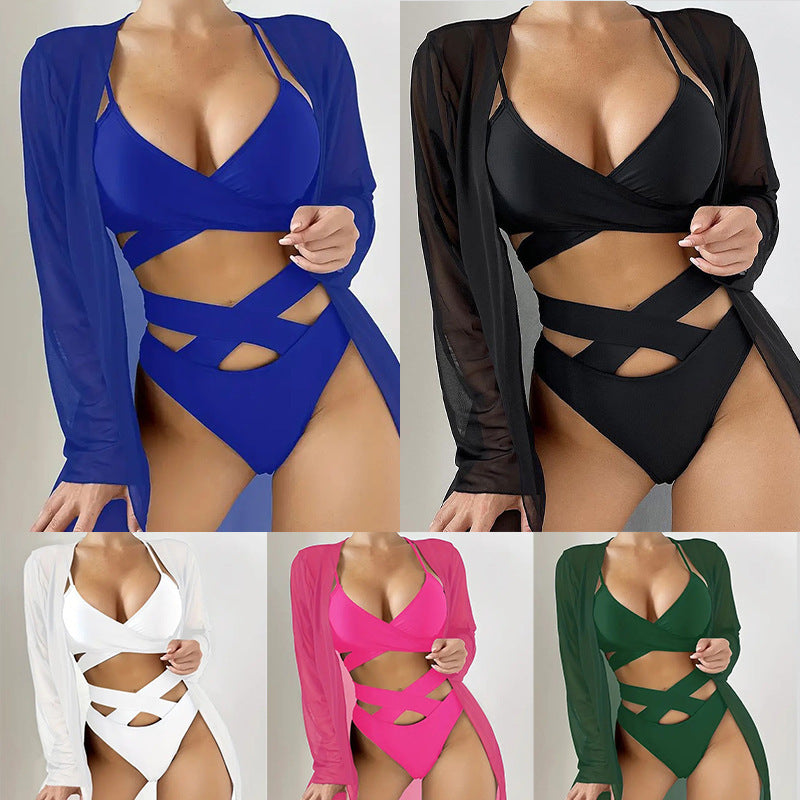 Damen Triangel-Bikini-Set mit raffiniertem Wickeldetail Echo Archiv
