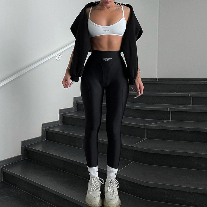 Damen Hochwertige Sportleggings mit hohem Taillenbund und atmungsaktivem Stoff Echo Archiv