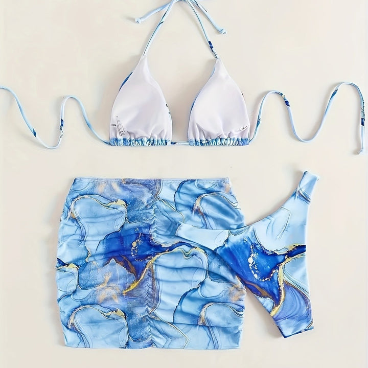 Damen Triangel-Bikini mit modischem Wickelrock Echo Archiv