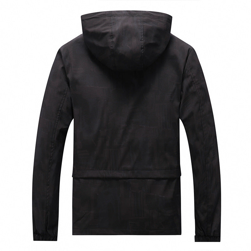 Herren Softshell-Jacke mit Kapuze, winddichtem Außenmaterial und atmungsaktivem Meshfutter Echoarchiv