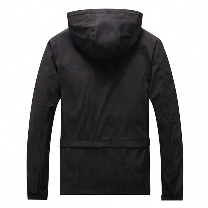 Herren Softshell-Jacke mit Kapuze, winddichtem Außenmaterial und atmungsaktivem Meshfutter Echoarchiv