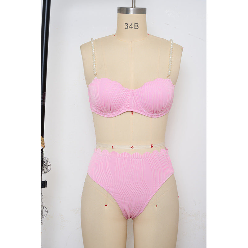 Damen Push-Up-Bikini mit Raffung und eleganten Trägern Echo Archiv
