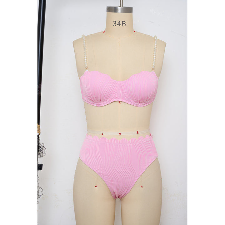 Damen Push-Up-Bikini mit Raffung und eleganten Trägern Echo Archiv