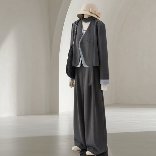 Damen Elegantes und modisches Zweiteiliges Anzugset Echoarchiv