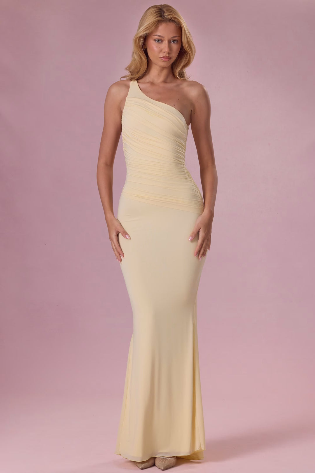 Damen Elegantes Maxikleid mit asymmetrischem Design Echo Archiv