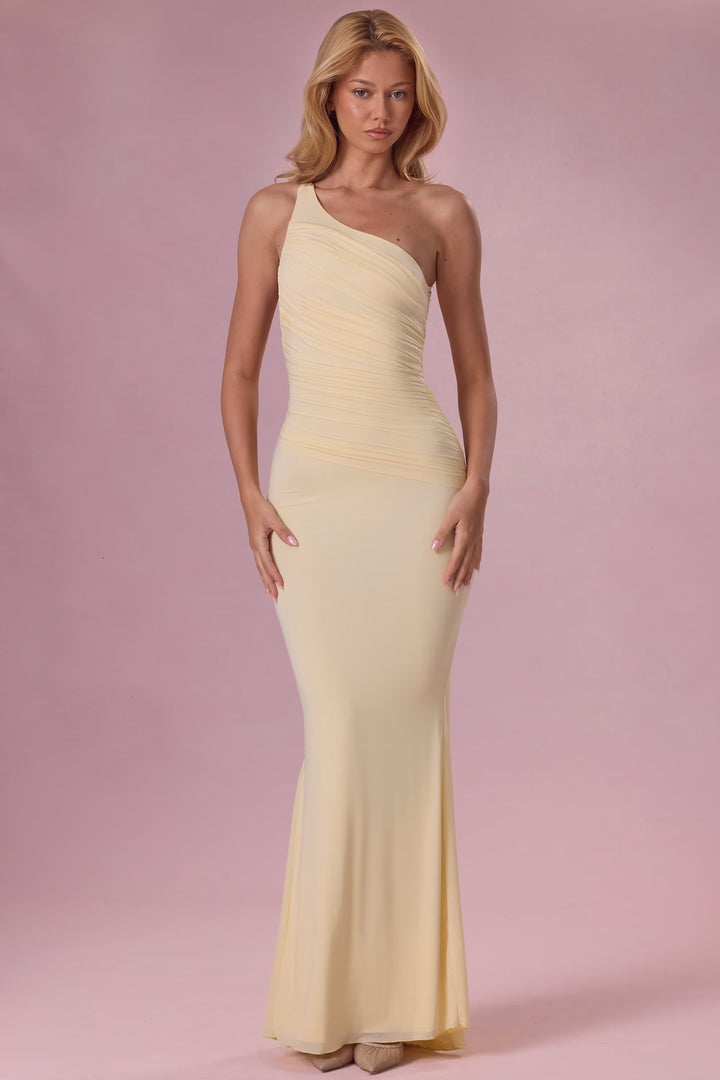 Damen Elegantes Maxikleid mit asymmetrischem Design Echo Archiv