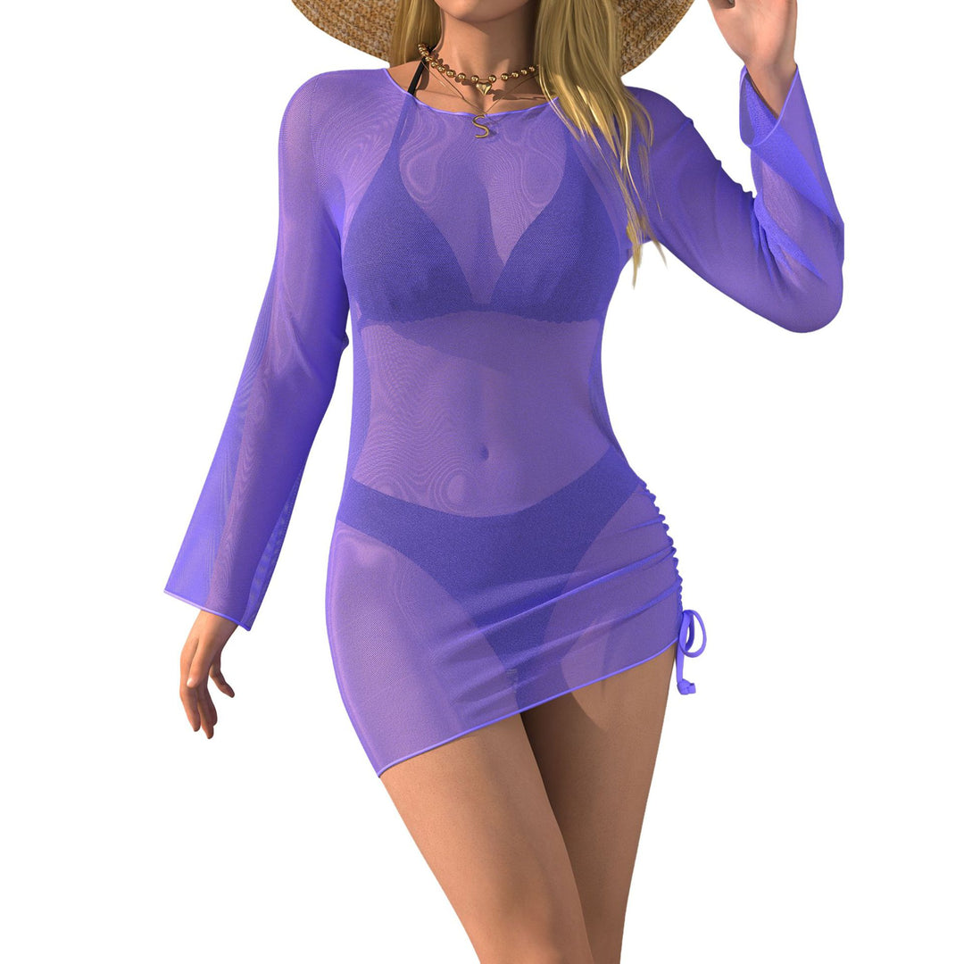 Damen Strandkleid mit transparenten Ärmeln Echo Archiv