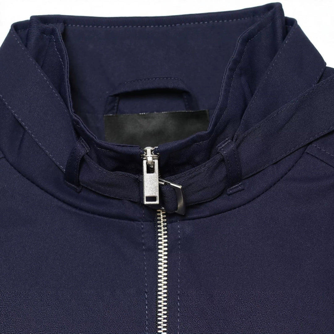 Damen Kurzer Nylon-Blouson mit hohem Stehkragen und gerafften Ballonärmeln Echo Archiv