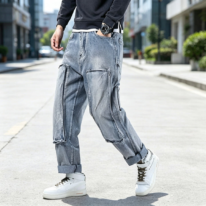 Herren Moderne Cargo-Jeans Echoarchiv