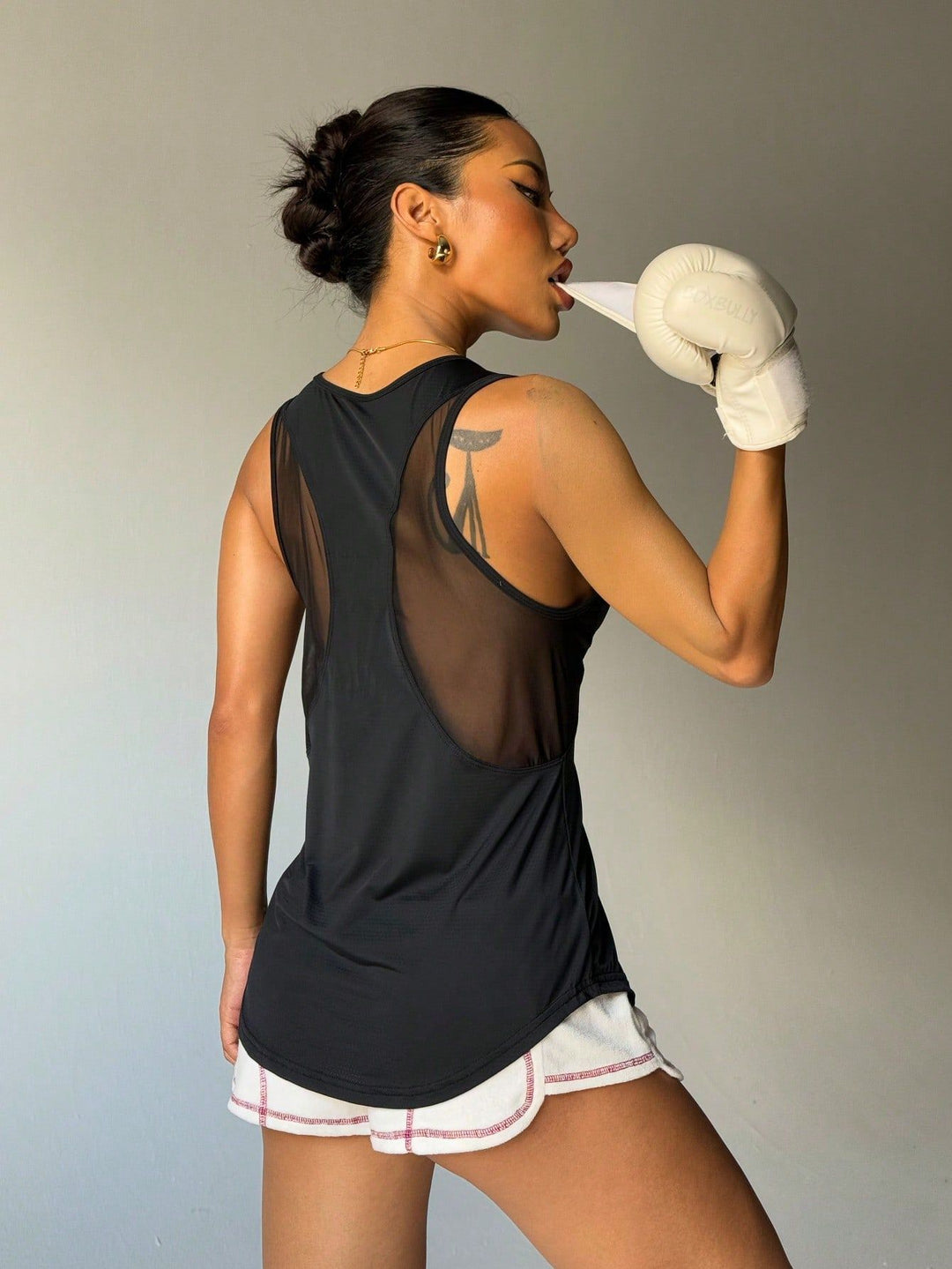 Damen Sportliches Funktionsshirt mit Mesh-Einsätzen Echo Archiv