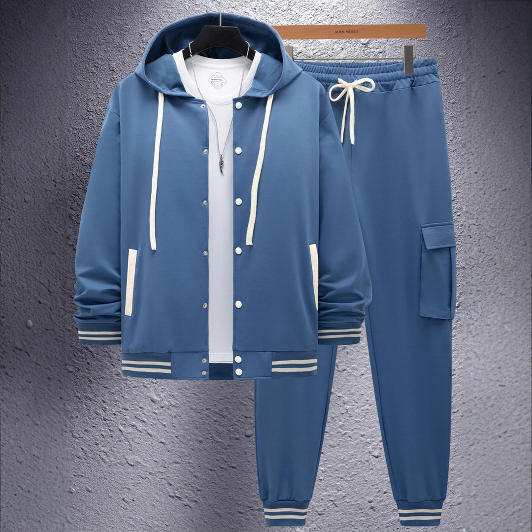 Herren sportlicher Hoodie und Jogginghose Set mit praktischen Tasche und optimaler Passform Echoarchiv