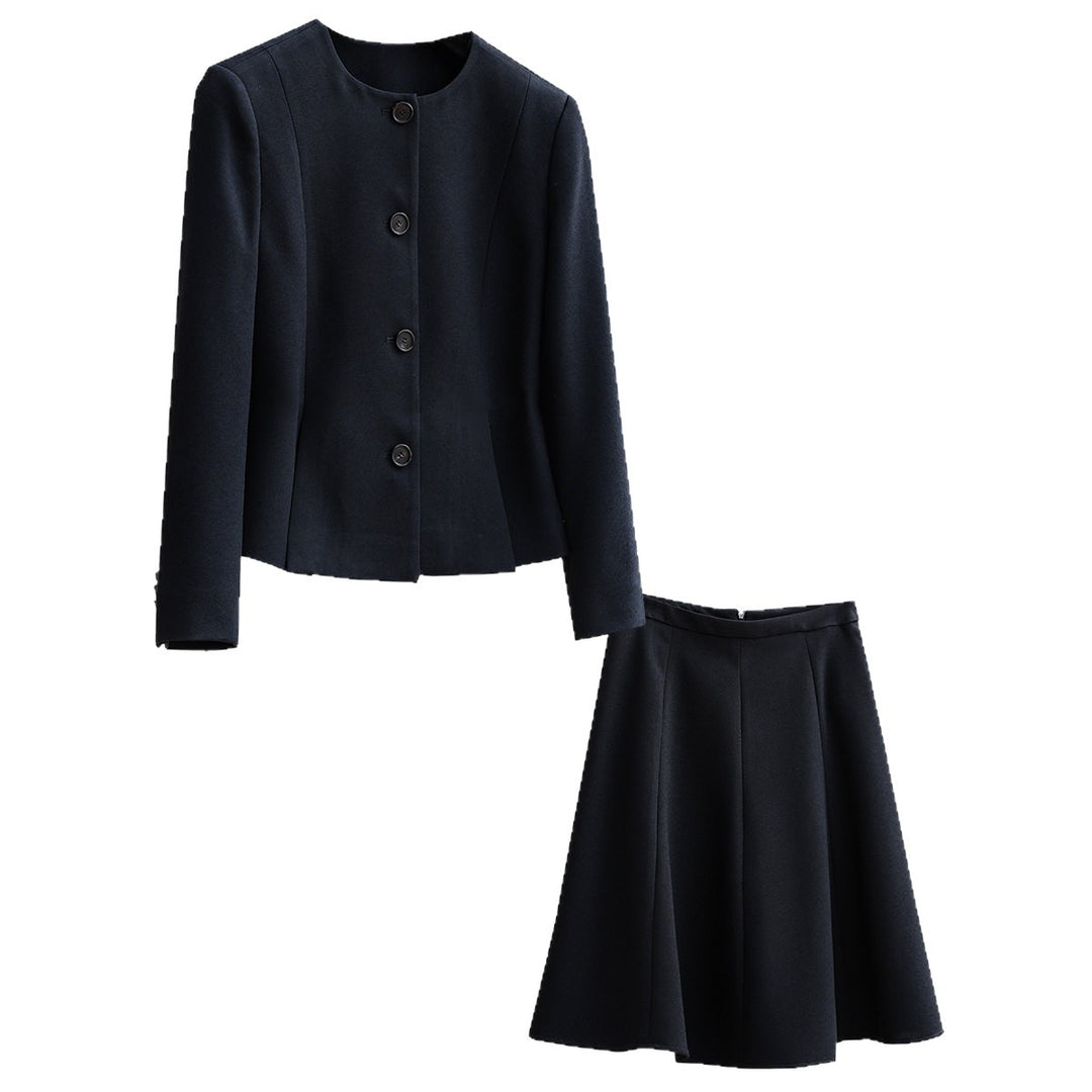 Damen Elegantes Blazer-Set mit Rock Echoarchiv