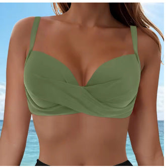 Damen Elegantes Bikinioberteil mit Wickeldesign Echo Archiv