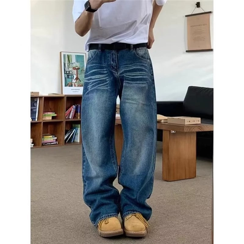 Herren weite Jeans mit lässigem Schnitt Echoarchiv