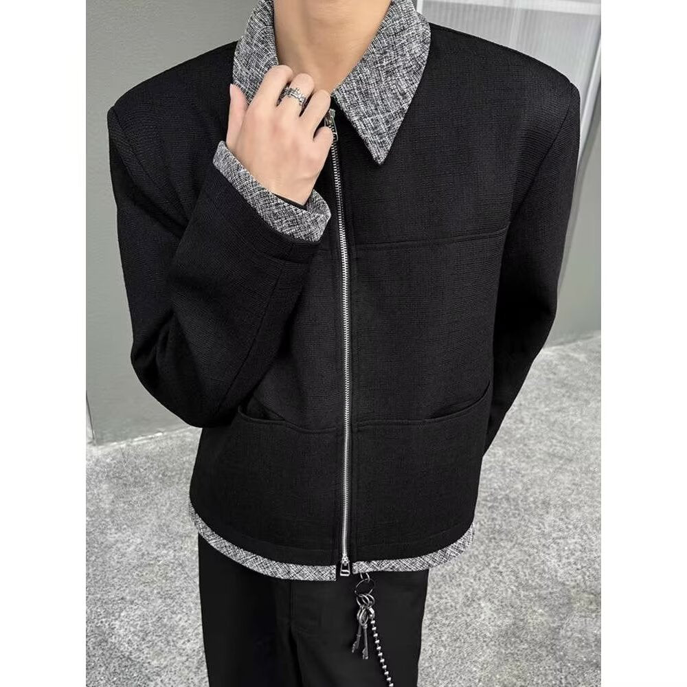 Herren moderne Übergangsjacke mit praktischen Taschen und stylishem Kragen Echoarchiv