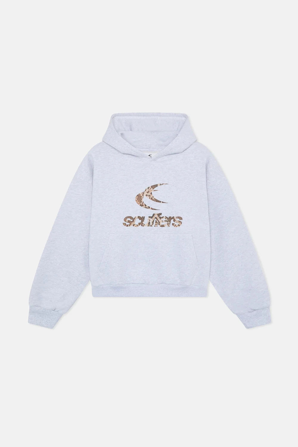 Unisex nan oversized Kapuzenpullover mit großflächigem Rückenprint, Kängurutasche und gerippten Bündchen Echo Archiv