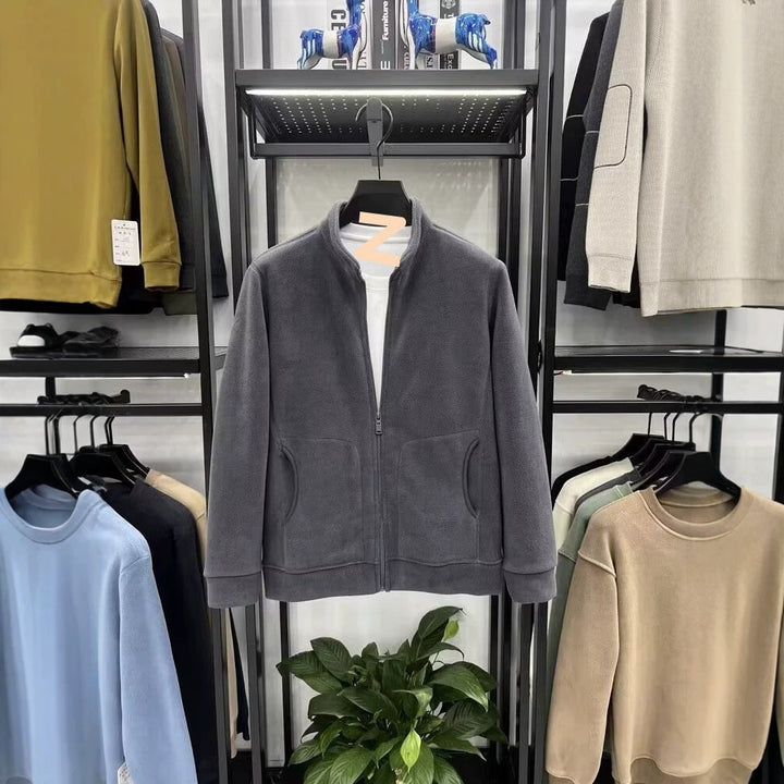 Herren Fleecejacke mit Stehkragen und Reißverschluss Echo Archiv
