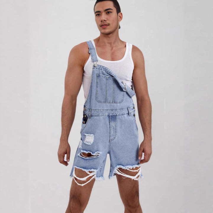 Herren Lässige Jeans-Latzhose Echo Archiv