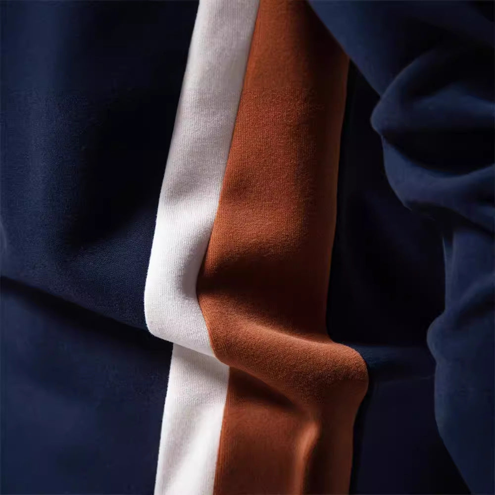 Herren Freizeit-Sweatshirt mit modernem Farbblockdesign Echoarchiv