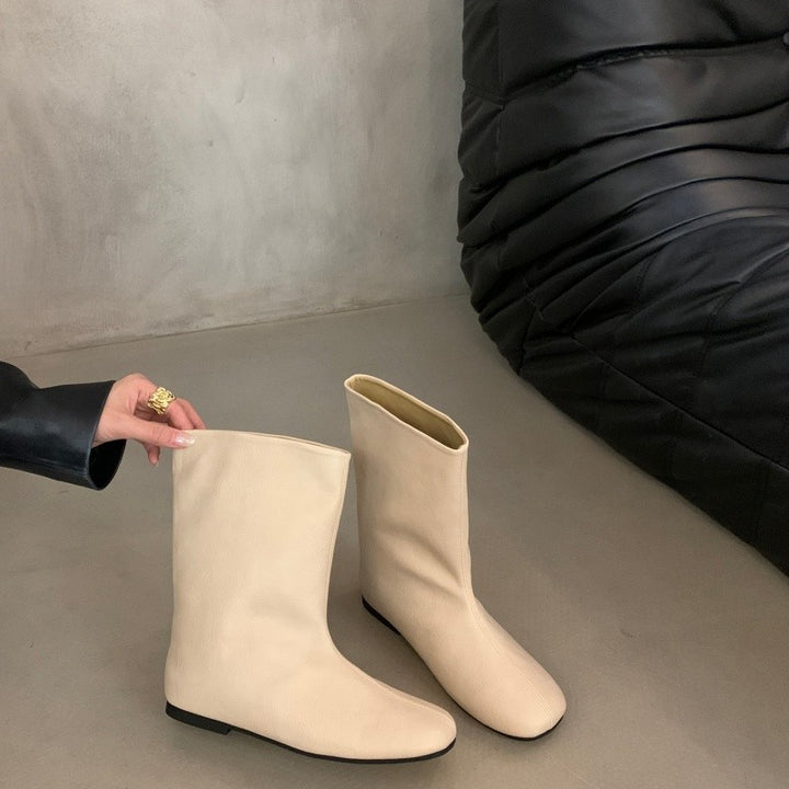 Damen Modische Stiefel ohne Schnürung Echo Archiv