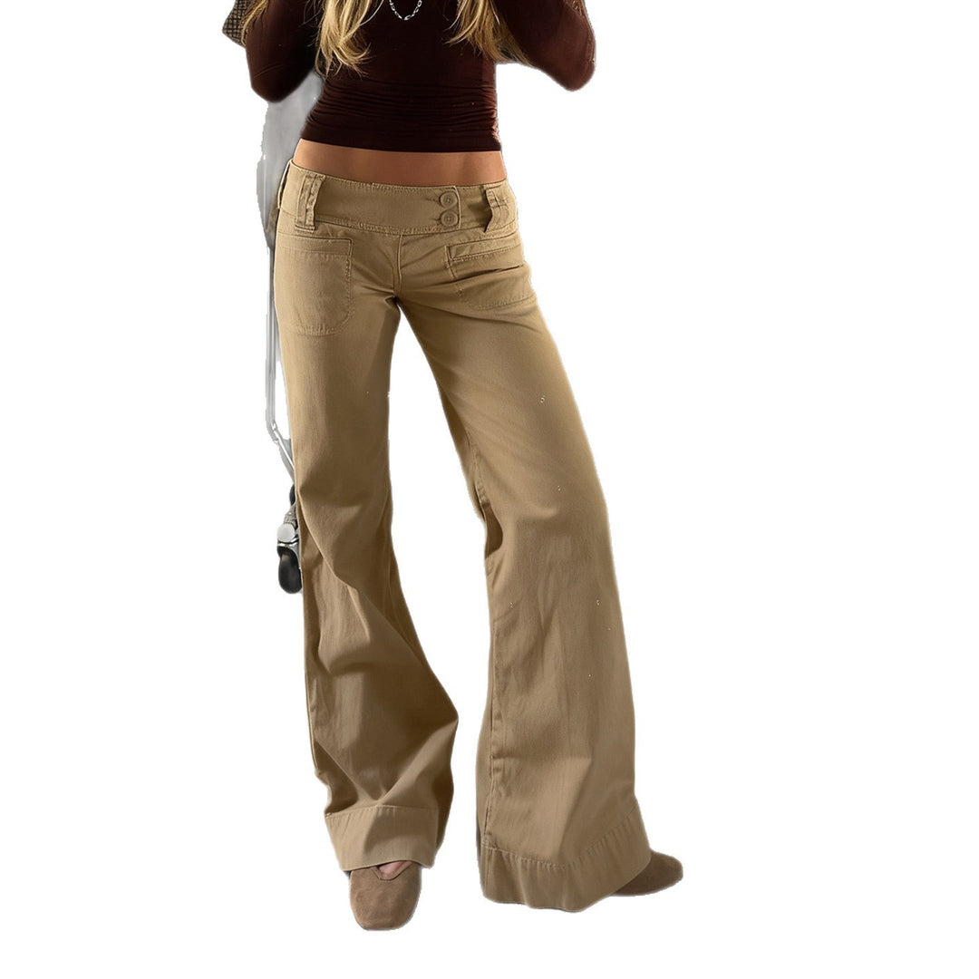Damen weite Baumwollhose mit eleganter Schnittführung und praktischen Taschen Echo Archiv