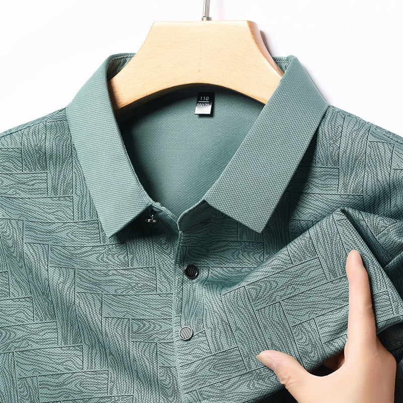 Herren stylisches Polohemd mit strukturiertem Design Echoarchiv