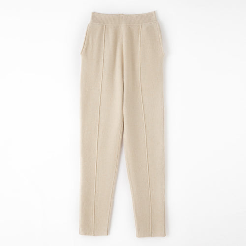 Damen Strickhose mit schmaler Beinform, elastischem Bund und Bügelfalte Echoarchiv