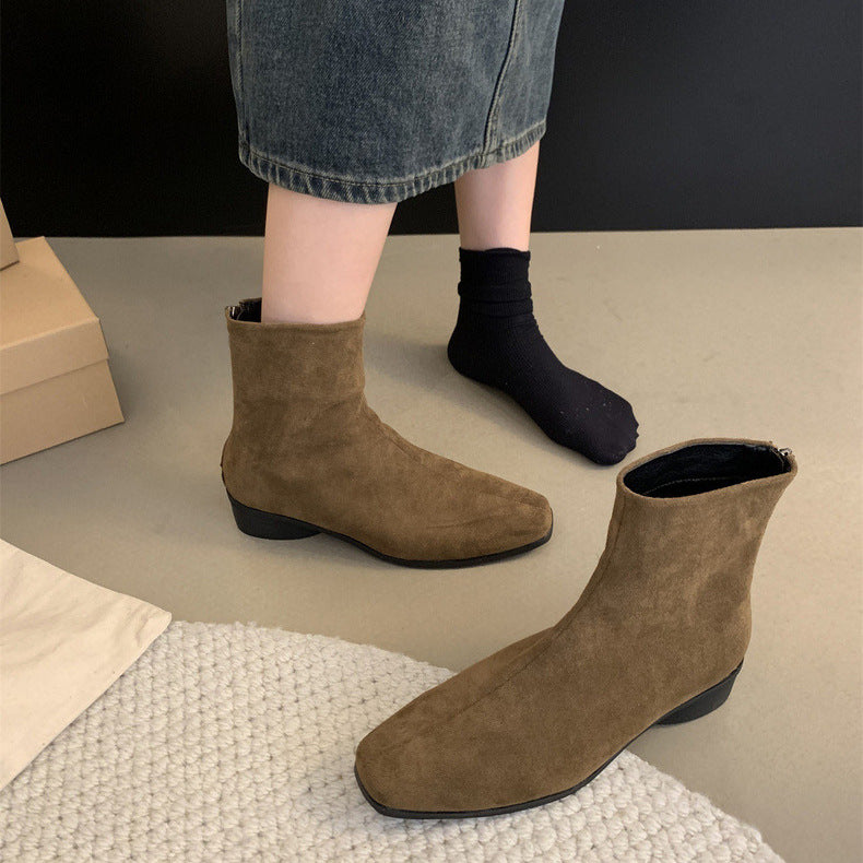 Damen Modische Wildleder Stiefeletten Echo Archiv