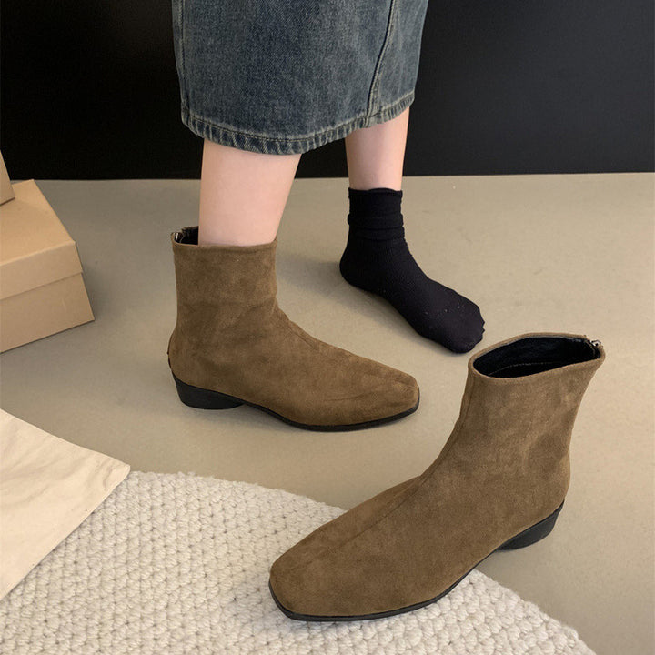 Damen Modische Wildleder Stiefeletten Echo Archiv