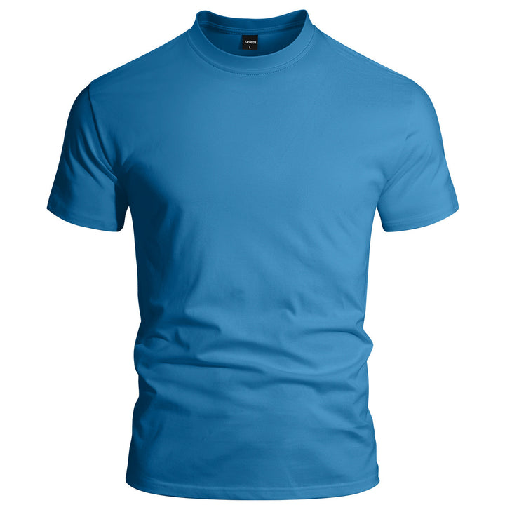 Herren nan eng anliegendes Rundhals-Basicshirt aus Singlejersey mit verstärktem Nackenband Echo Archiv