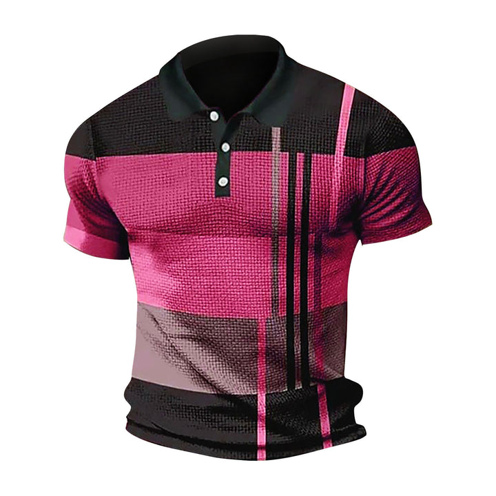 Herren Poloshirt mit modernem Muster und atmungsaktiven Eigenschaften Echoarchiv