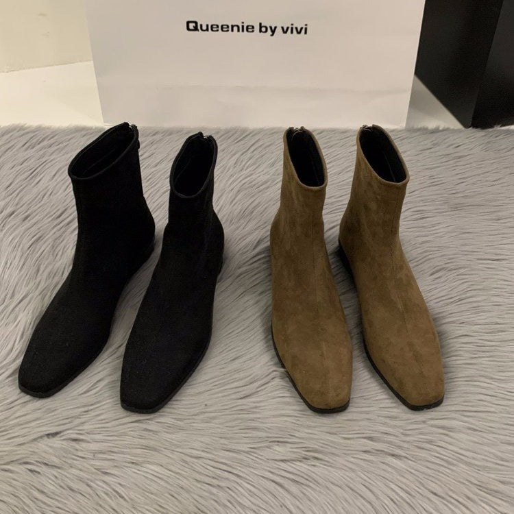 Damen Elegante Ankle-Boots aus Kunstleder – Varelle