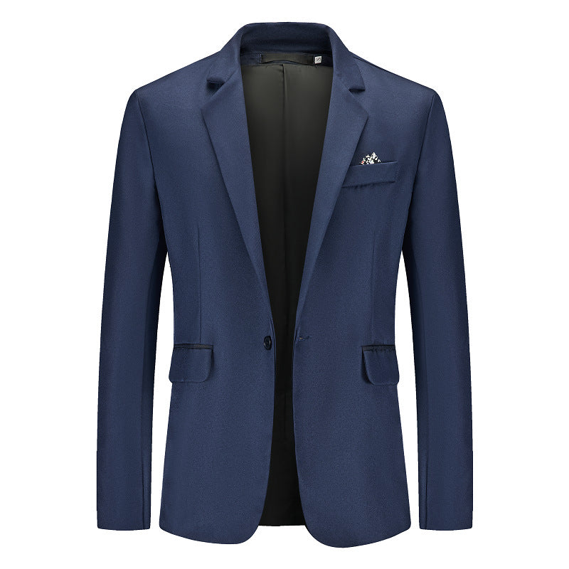 Herren Eleganter Anzugblazer mit feiner Struktur und modernem Schnitt Echoarchiv