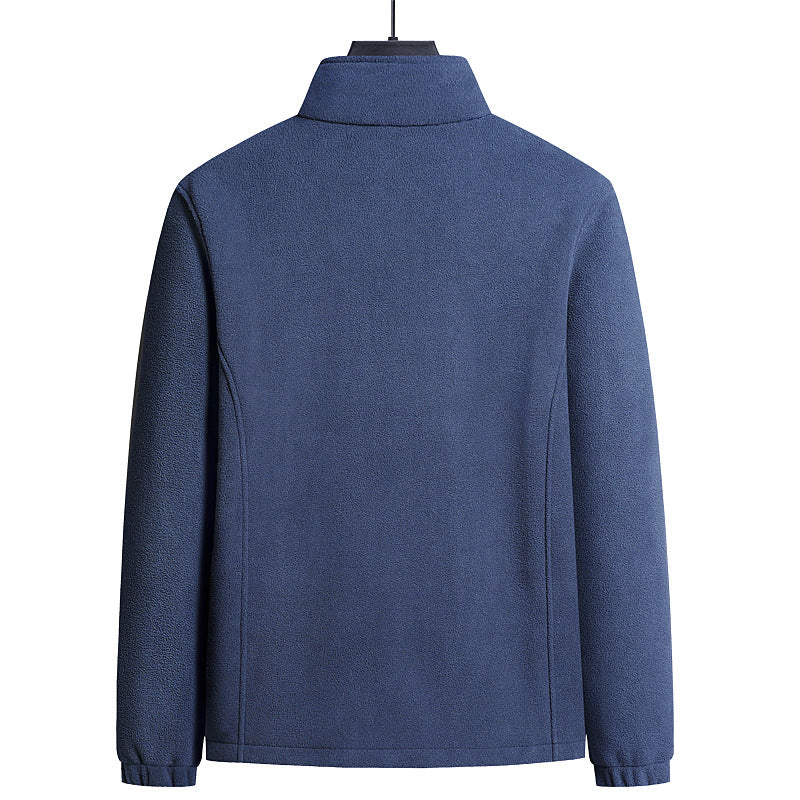 Herren Fleecejacke mit hohem Kragen und praktischen Taschen Echoarchiv
