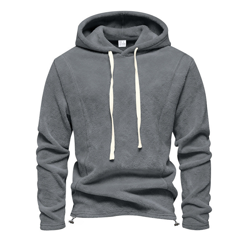 Herren Fleece-Hoodie mit Kapuze und verstellbarem Saum Echoarchiv